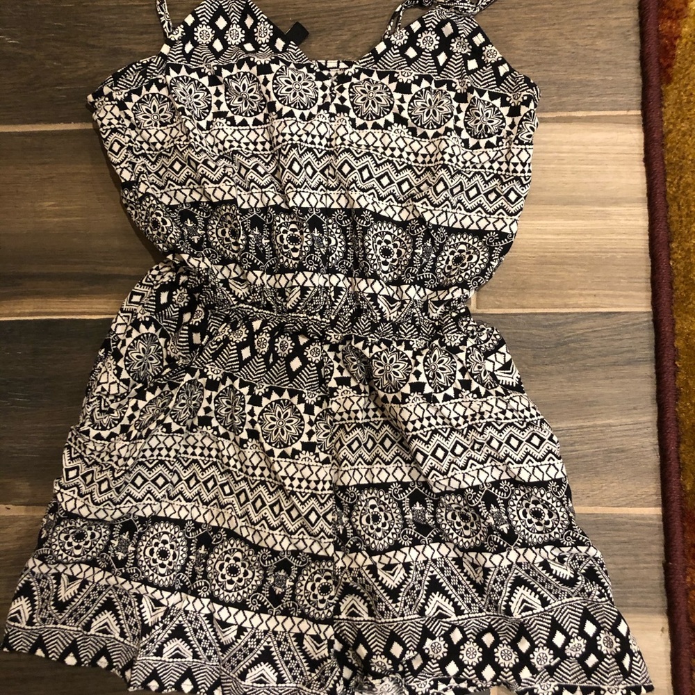 Black and White Romper